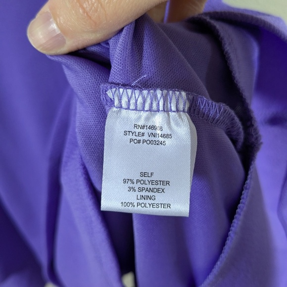 Midnight Doll Purple Semi Formal Dress Size L - Picture 4 of 5